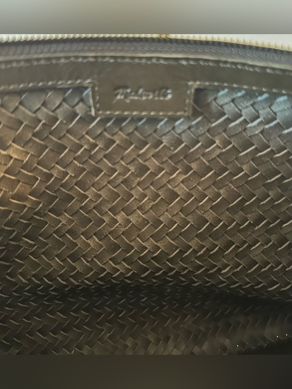 Madewell - the Signature Woven Leather Collection- faded olive leather shoulder - Picture 8 of 10